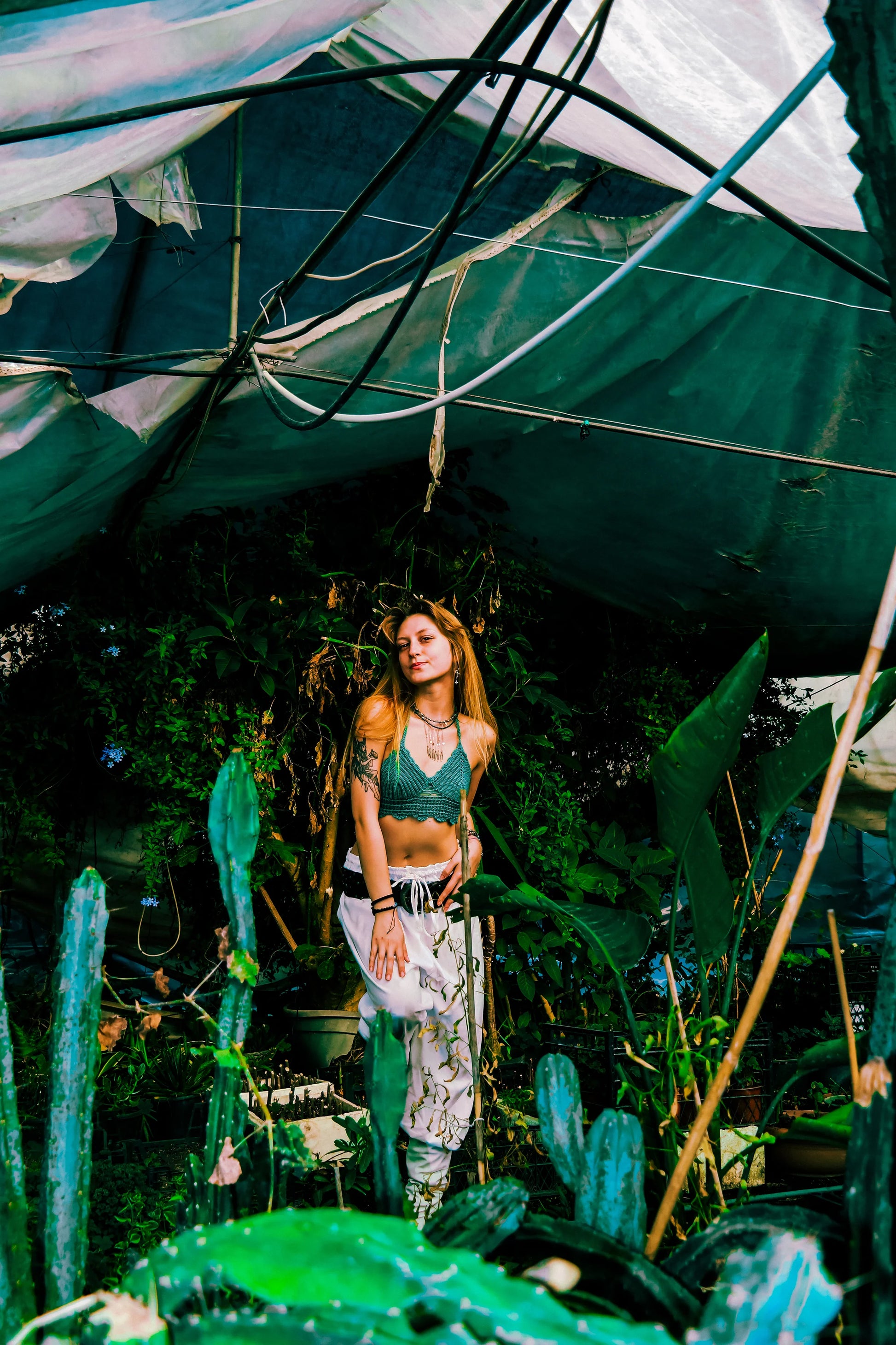 Enchanting Emerald Mesh Bralette bralette LUNARITY GARAGE