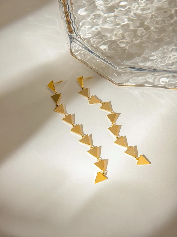 Geometric Triangle Earrings earrings LUNARITY GARAGE
