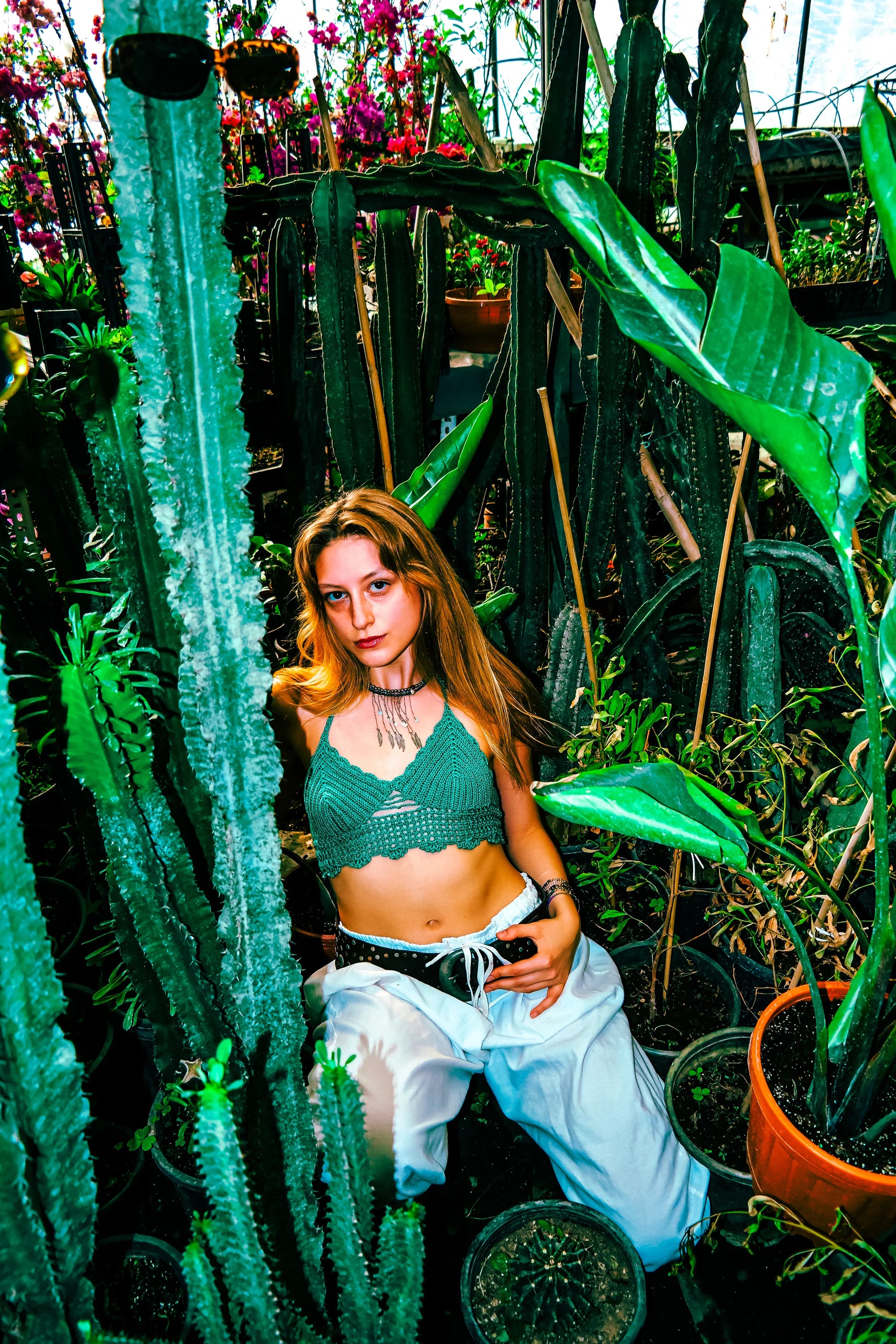 Enchanting Emerald Mesh Bralette bralette LUNARITY GARAGE