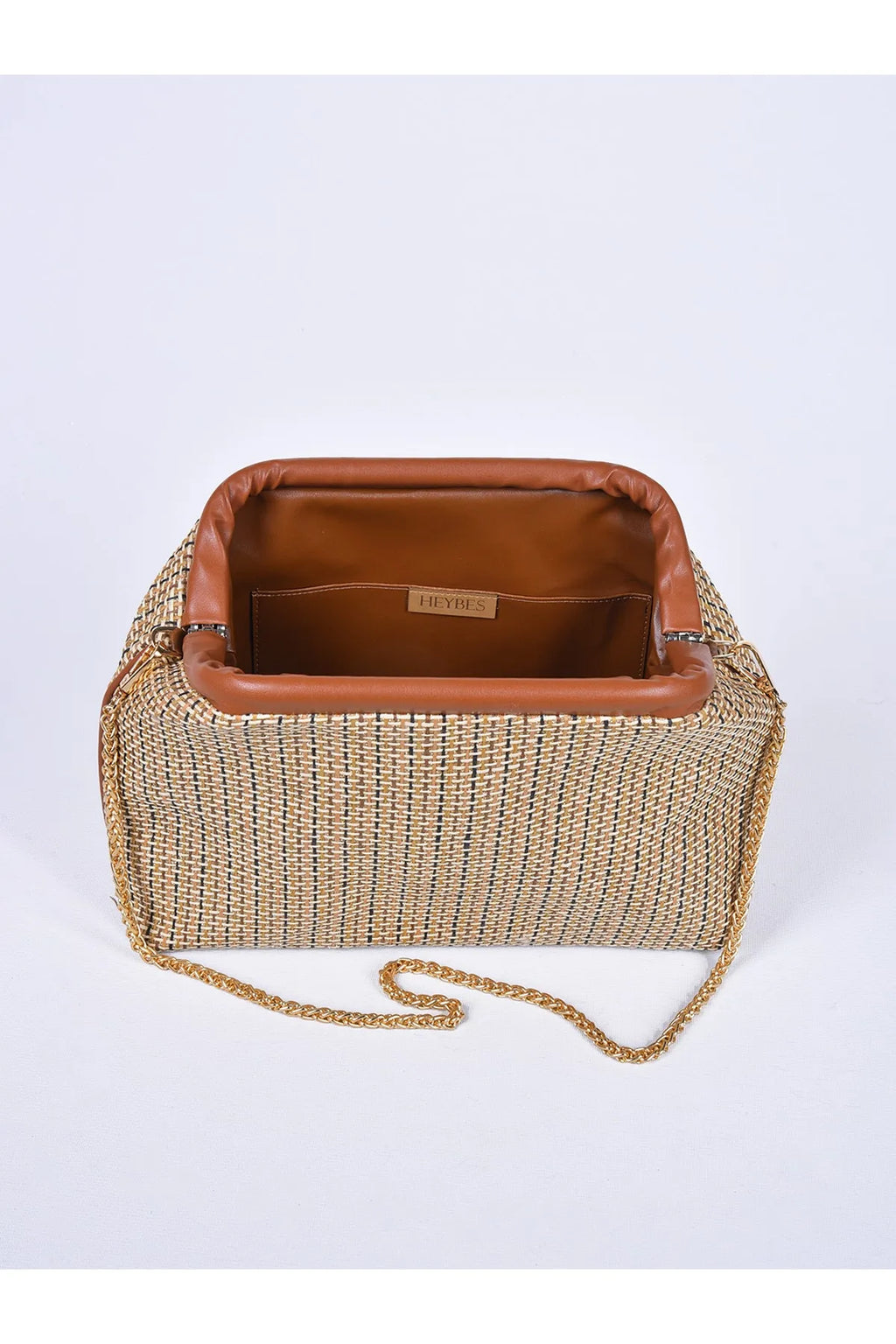 Line Pattern Chain Strap Shoulder Bag shoulder bag LUNARITY GARAGE   
