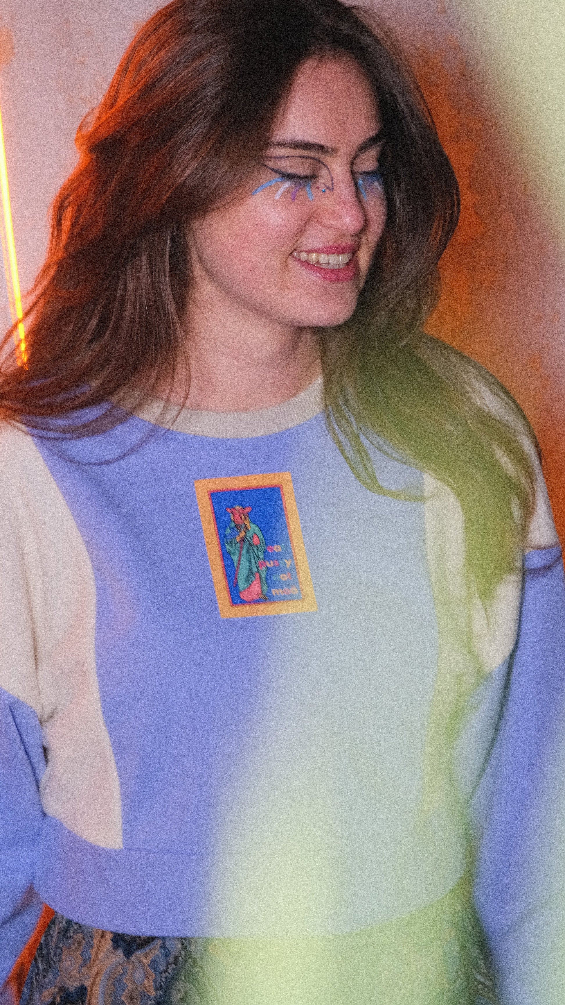 Crop Lila Sweatshirt sweatshirt LUNARITY GARAGE