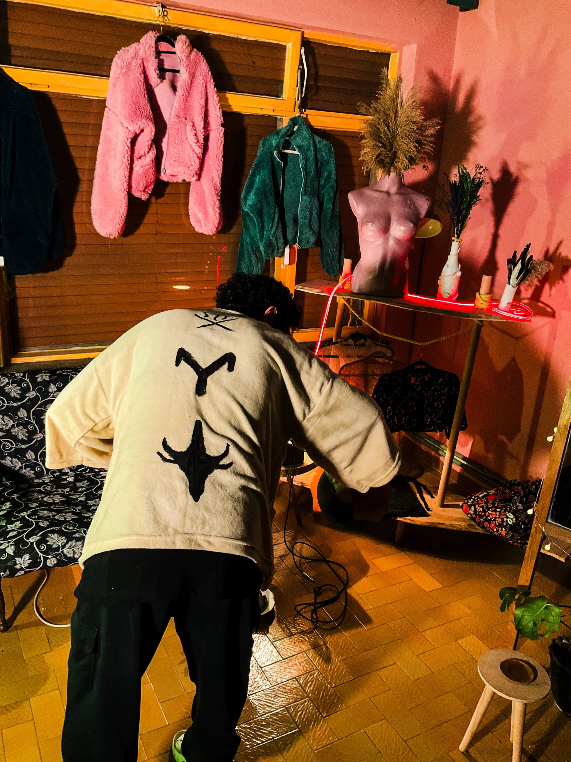 Aries Special Astrology Handmade Fleece Oversize Kimono kimono LUNARITY GARAGE