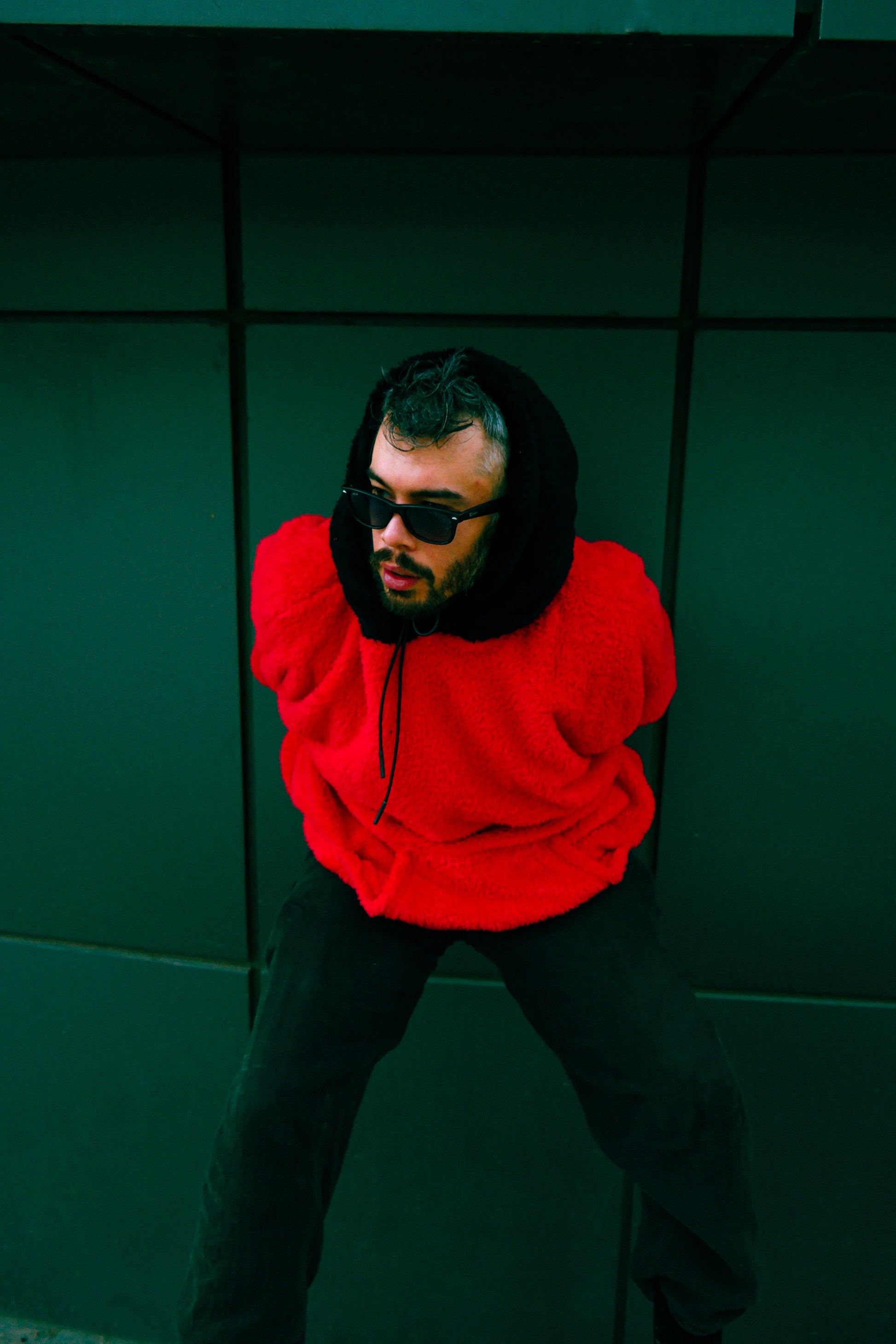 Red & Black Welsoft Plush Hoodie Hoodie LUNARITY GARAGE