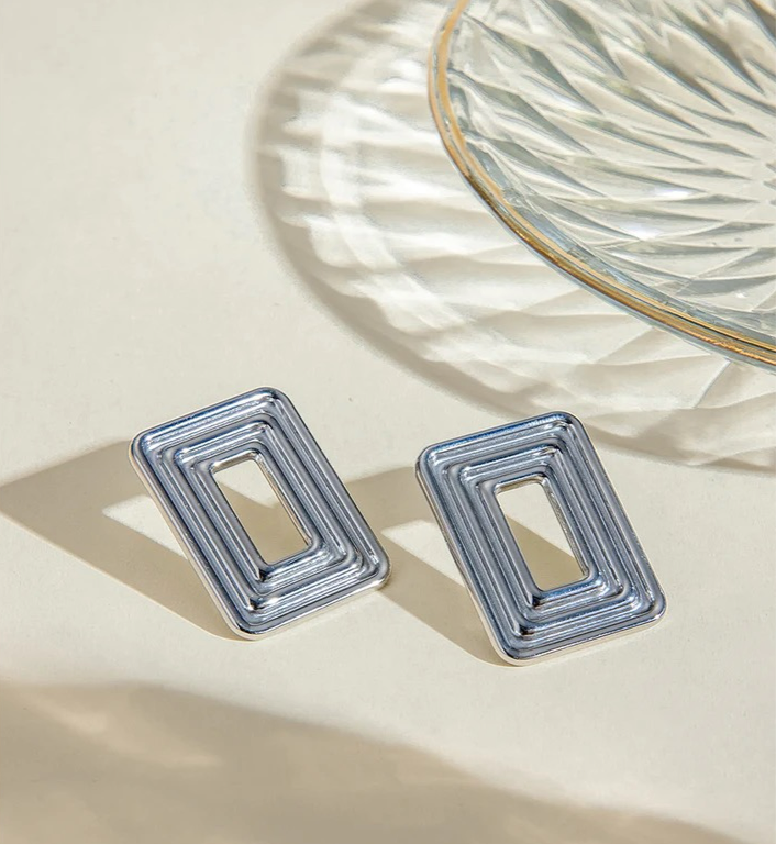 Rectangular Earrings earrings LUNARITY GARAGE