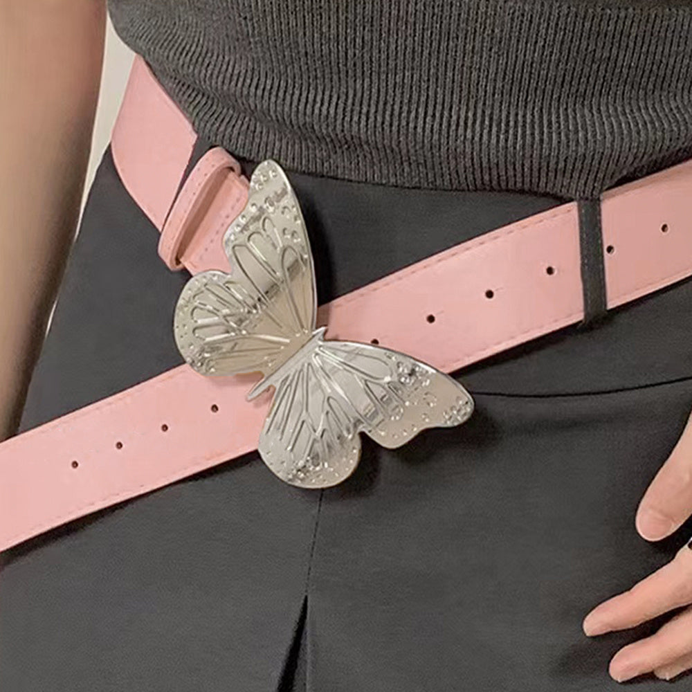 Women's Metal Large Butterfly Belt Simple Vintage Belt Sweet Trend Accessory belt LUNARITY GARAGE   
