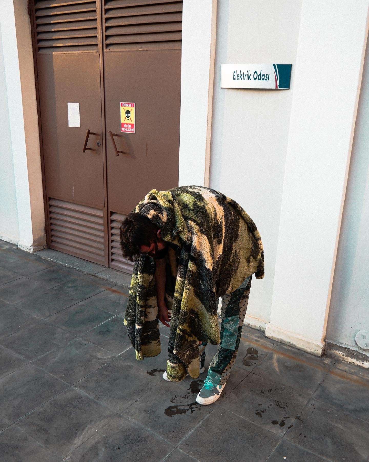 Cheerful Camouflage Poncho poncho LUNARITY GARAGE