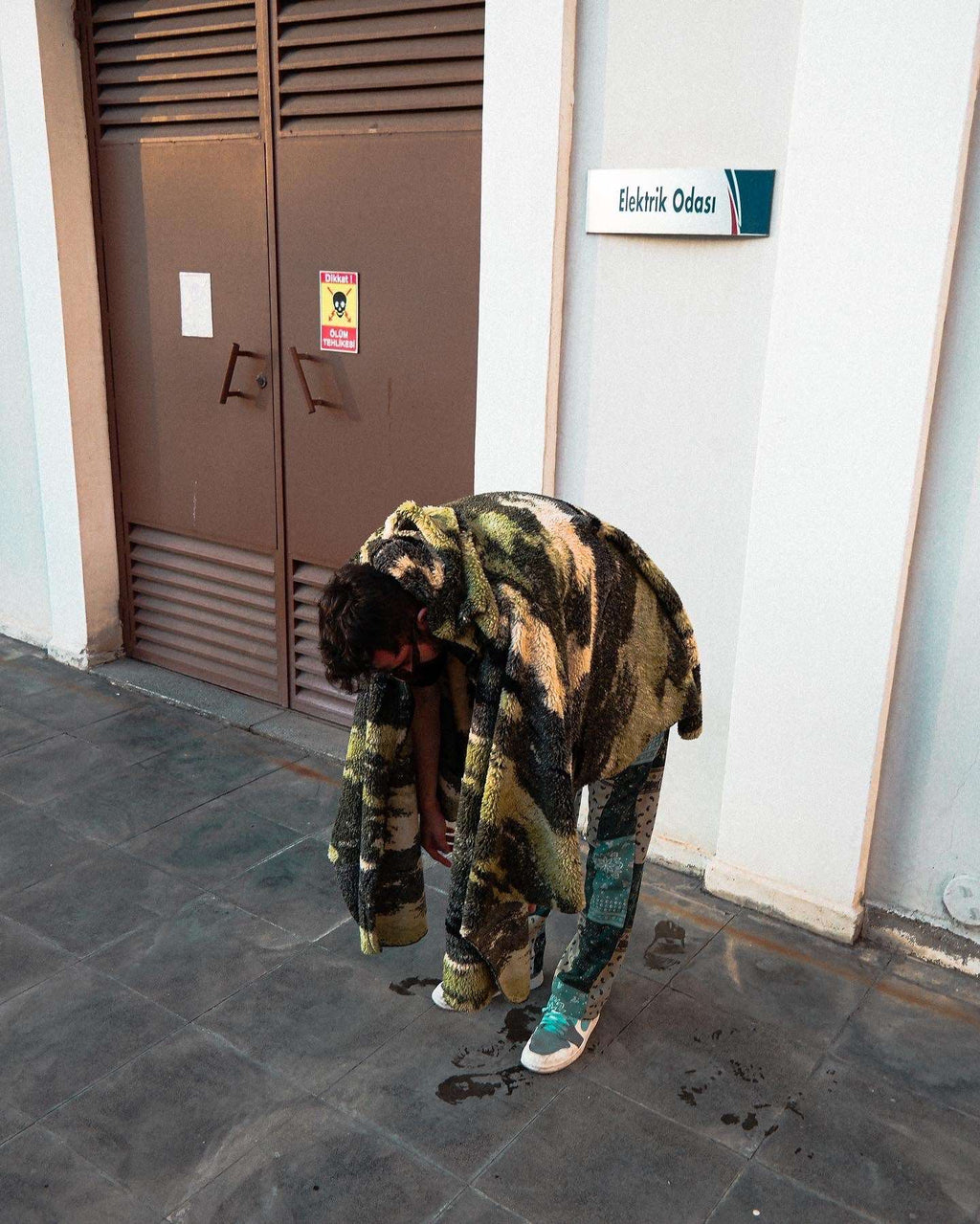 Cheerful Camouflage Poncho poncho LUNARITY GARAGE   