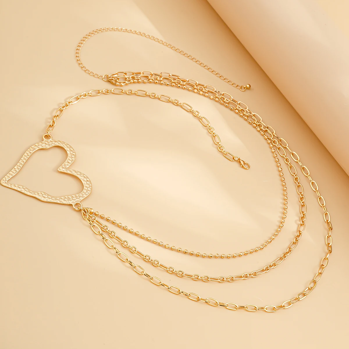 Hollow Gold Love Heart Waist Chain waist chain LUNARITY GARAGE   