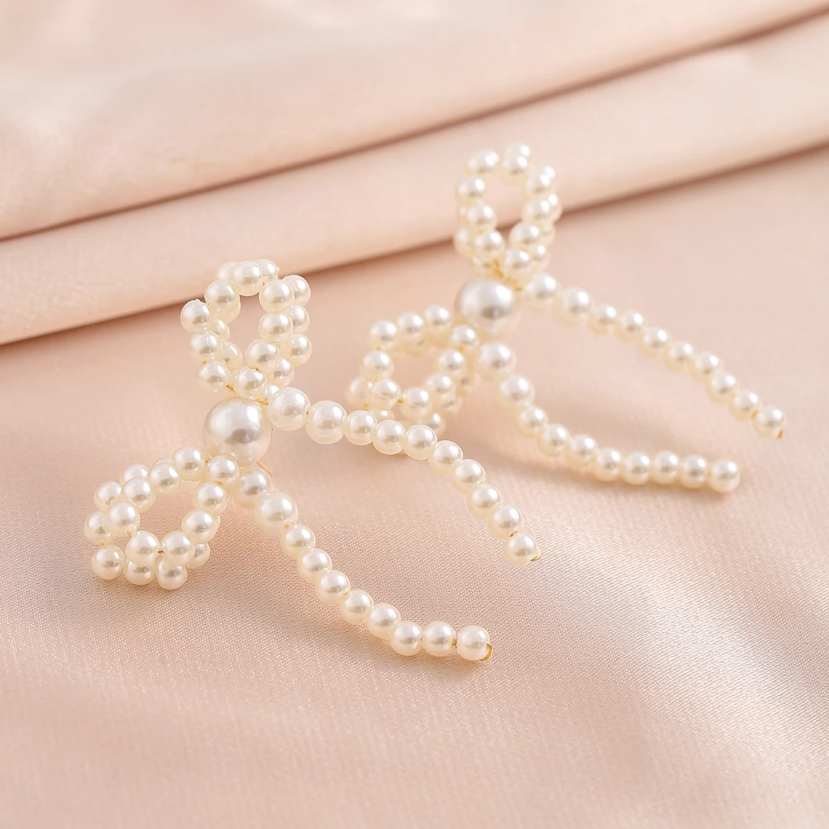 Korean Imitation Pearl Bowknot Stud Earrings earrings LUNARITY GARAGE   