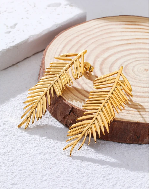 Vintage Design Creative Leaf Irregular Drop Earrings earrings LUNARITY GARAGE