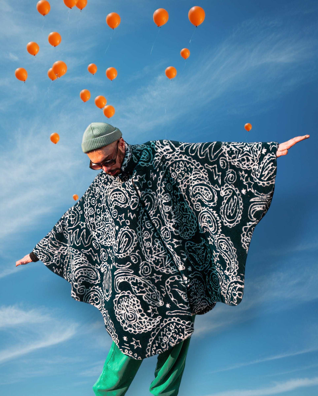 I'm Flying Plush Fabric Poncho poncho LUNARITY GARAGE Small  