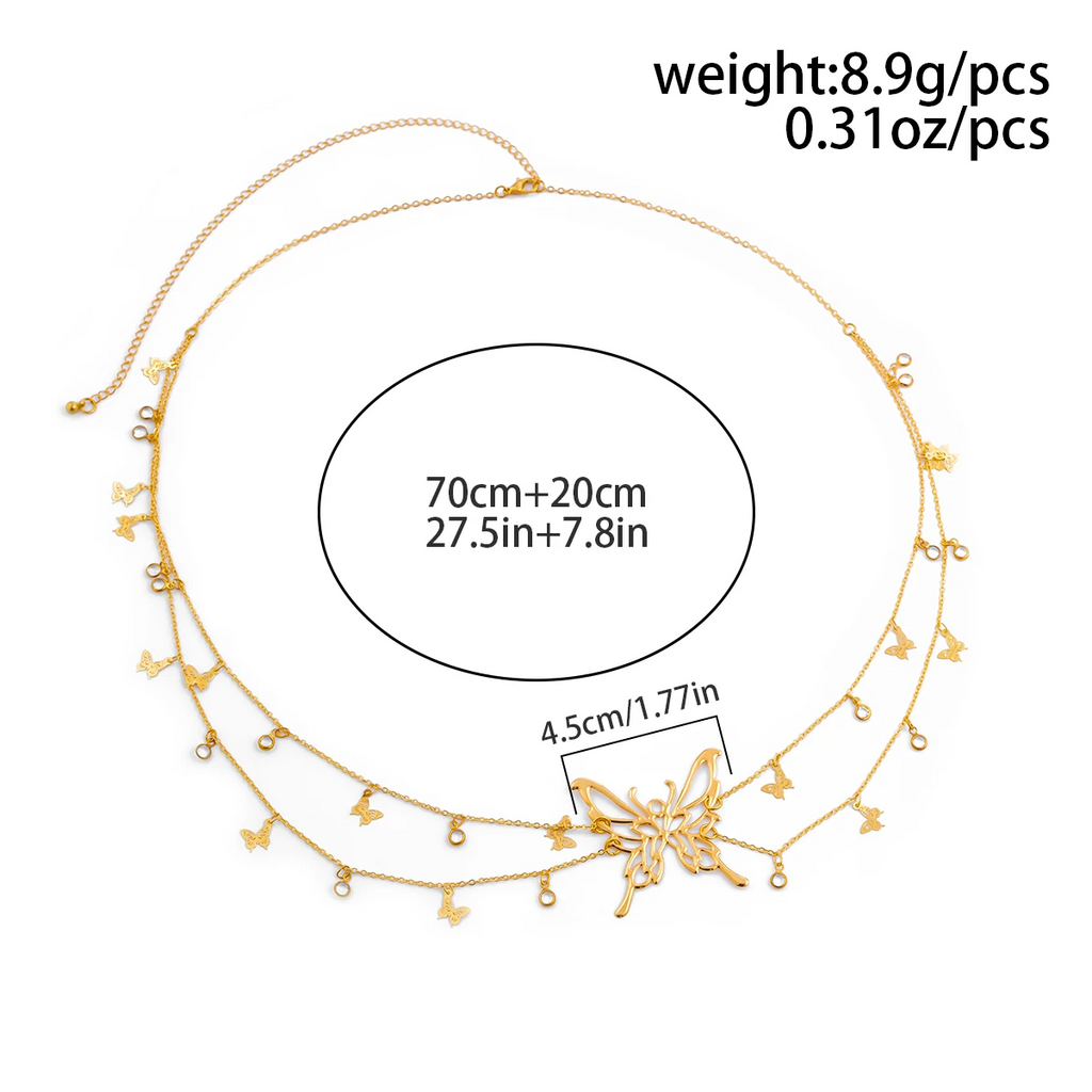 Elegant Double Layer Waist Chain Body Jewelery LUNARITY GARAGE   