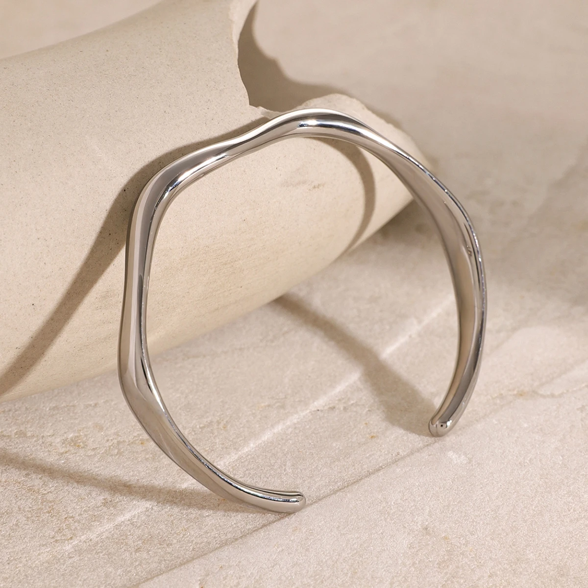 Opening Wrist Bracelet Bangle bracelets LUNARITY GARAGE Silver