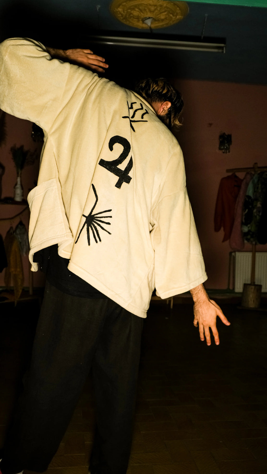 Sagittarius Polar Fleece Handmade Kimono kimono LUNARITY GARAGE   