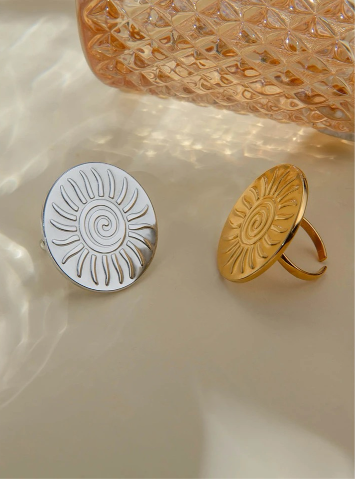 Sunflower Ring ring LUNARITY GARAGE Silver