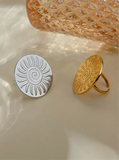 Sunflower Ring ring LUNARITY GARAGE Silver  