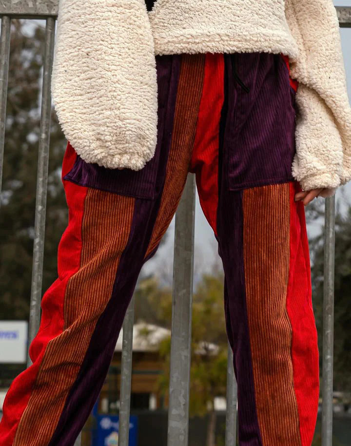 Velvet Multicolor Baggy Pants pants LUNARITY GARAGE   