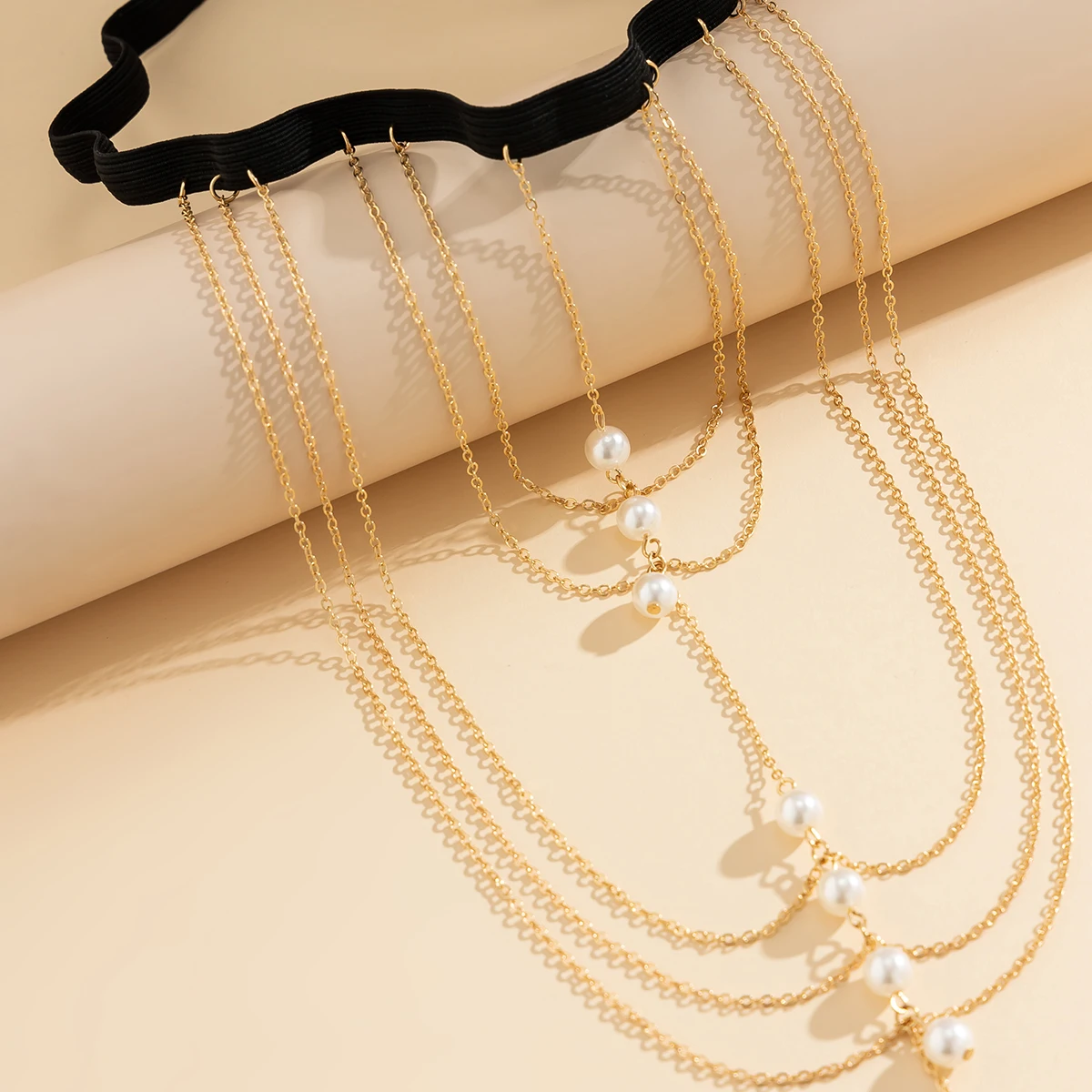 Pearl Metal Tassel Pendant Leg Chain leg Chain LUNARITY GARAGE   