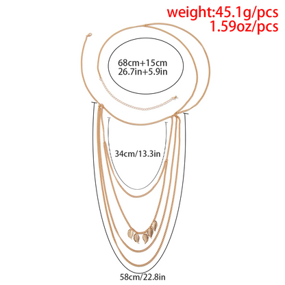 Multi-Layer Tassel Shoulder Chain Shoulder Chain LUNARITY GARAGE   