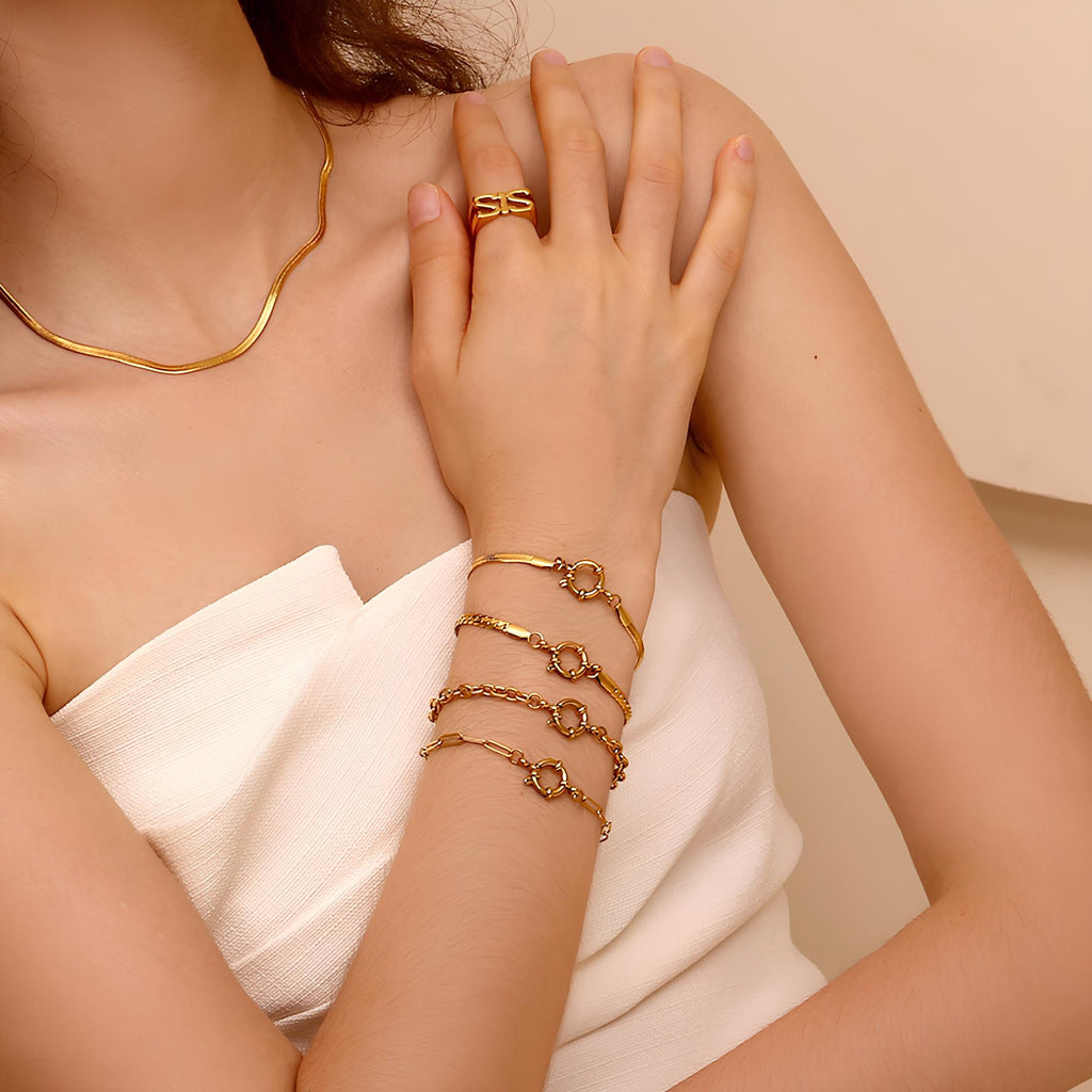 European and American Simple Blade Chain Bracelet Body Jewelery LUNARITY GARAGE   