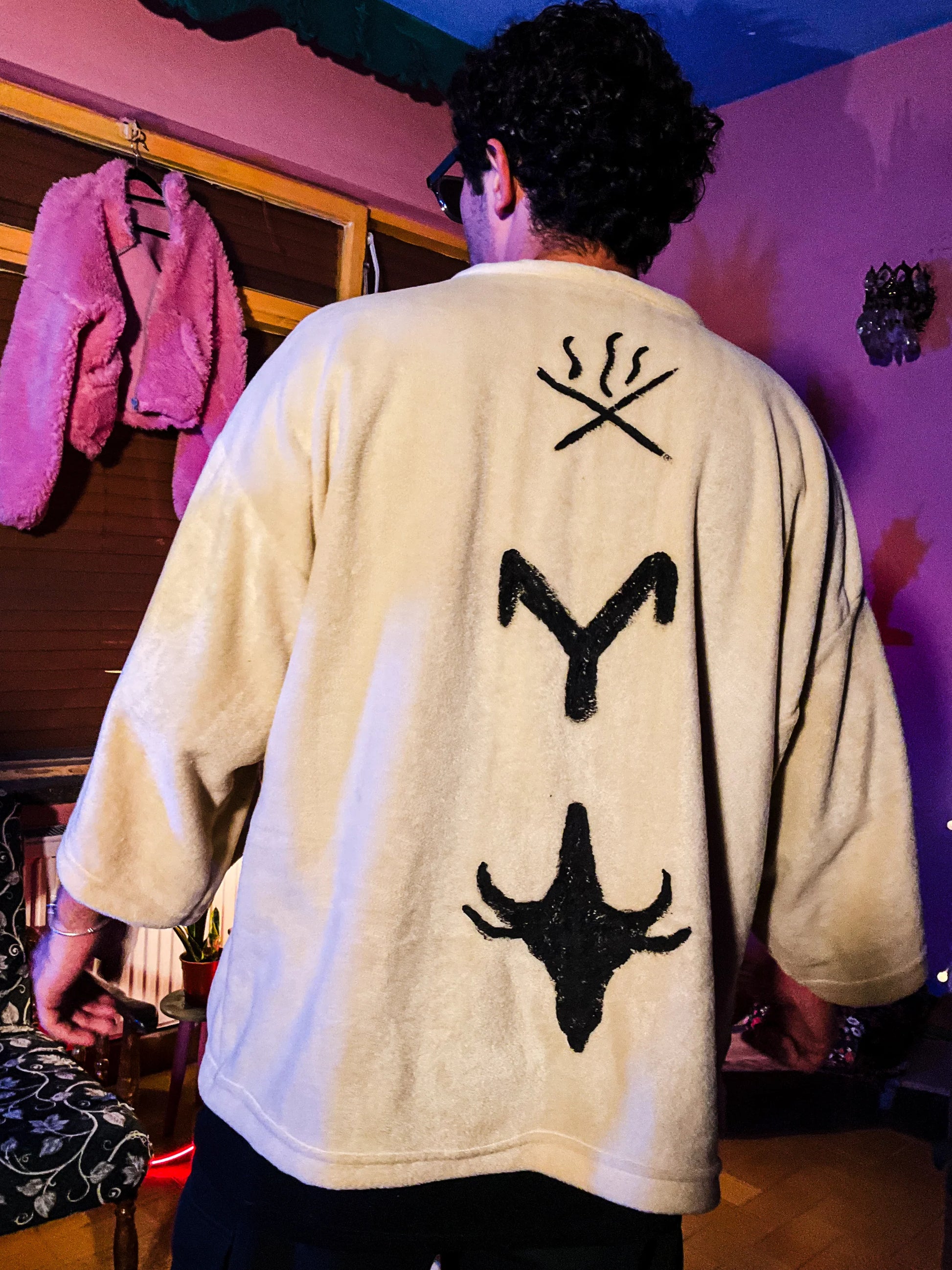Aries Special Astrology Handmade Fleece Oversize Kimono kimono LUNARITY GARAGE