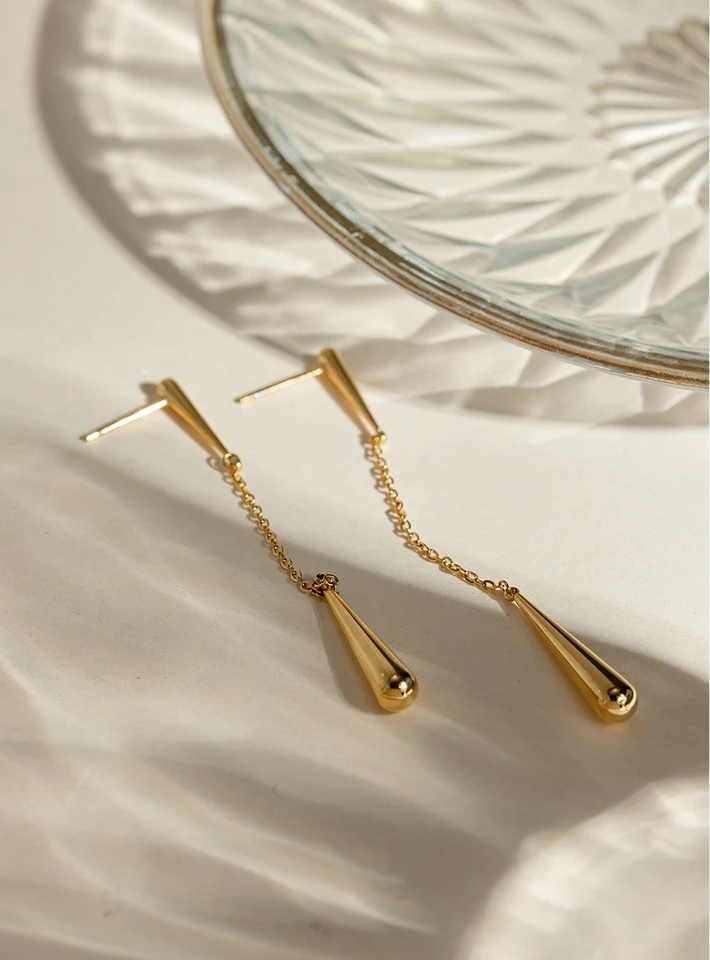 Teardrop Minimalist Earrings earrings LUNARITY GARAGE