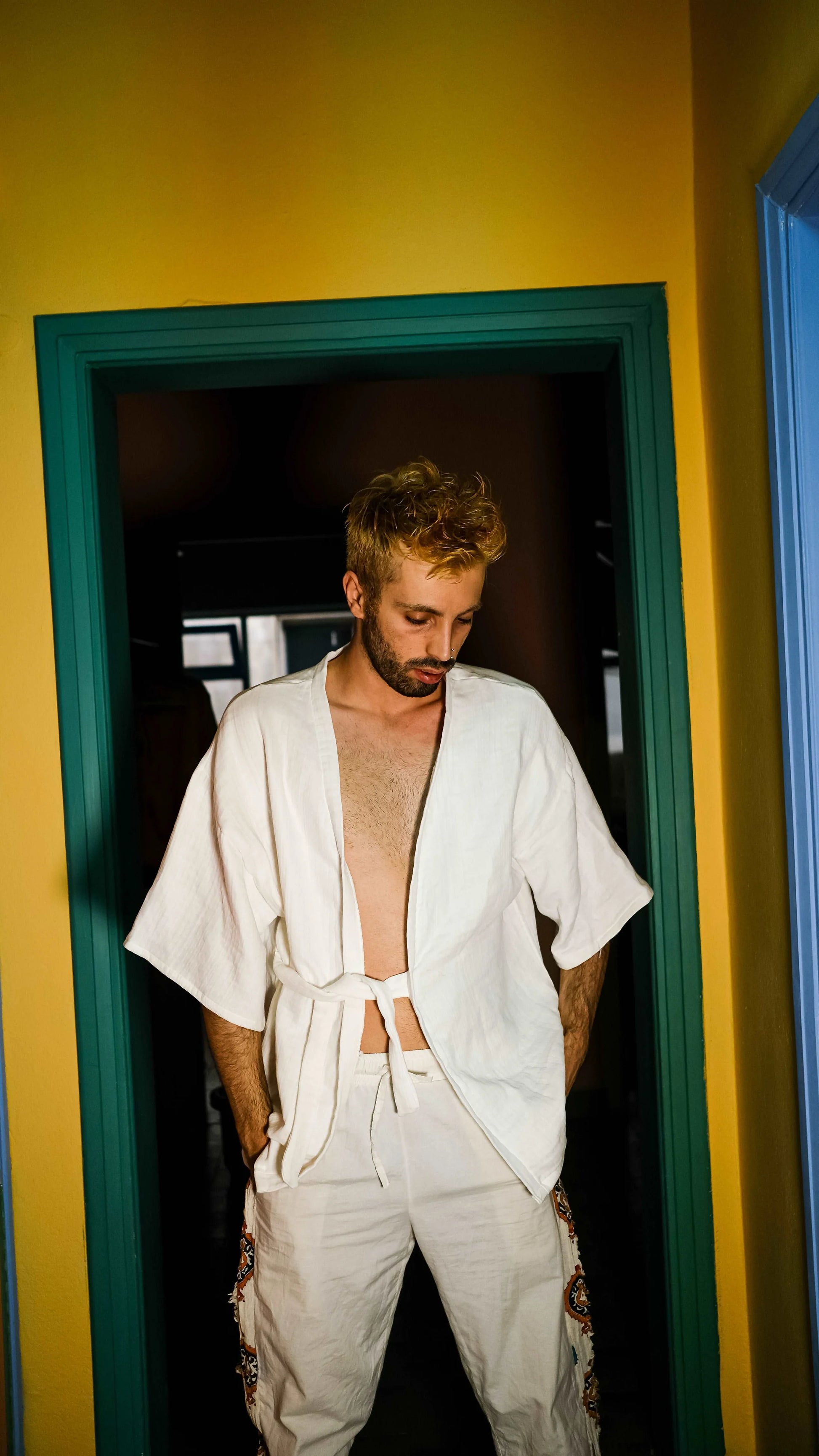 White Muslin Kimono kimono LUNARITY GARAGE X Small
