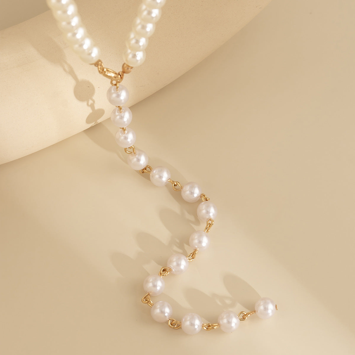Retro Round Beads Chain Beaded Simple Tassel Long Necklace necklaces LUNARITY GARAGE