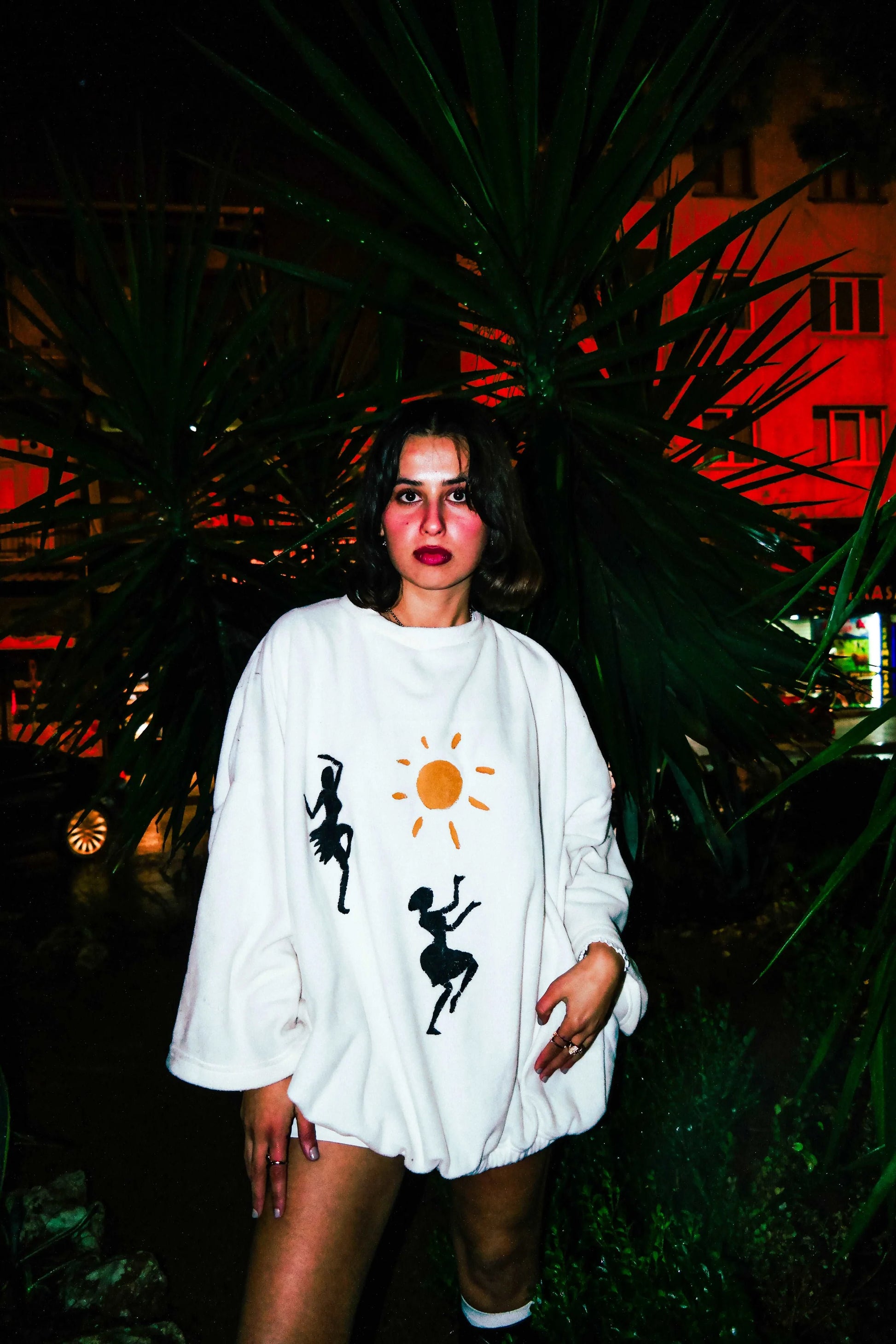 A Dancers Poncho Sweatshirt sweatshirt LUNARITY GARAGE Small