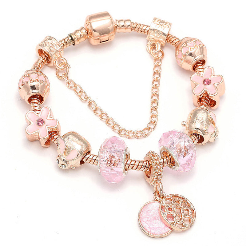 Fashion Love Geometric Rose Gold Bracelet bracelets LUNARITY GARAGE Rose Gold 17cm