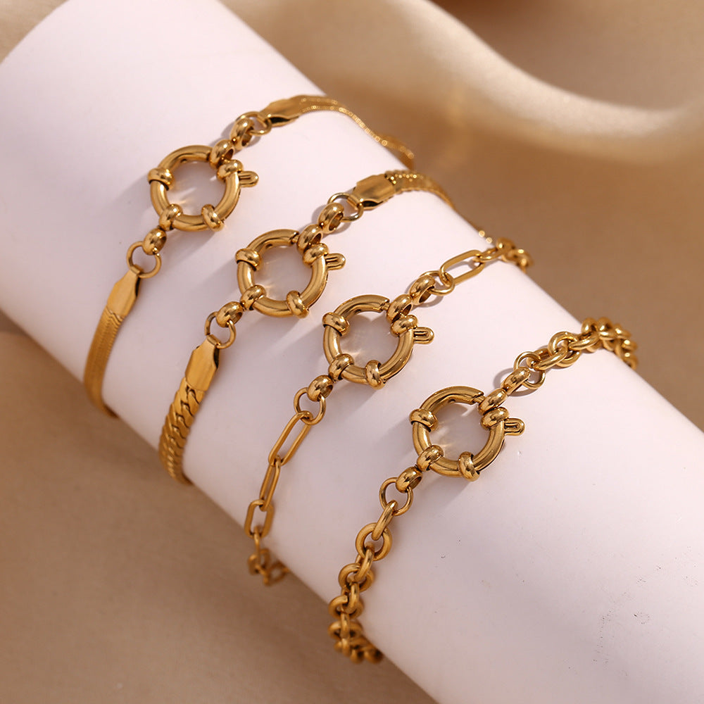 European and American Simple Blade Chain Bracelet Body Jewelery LUNARITY GARAGE