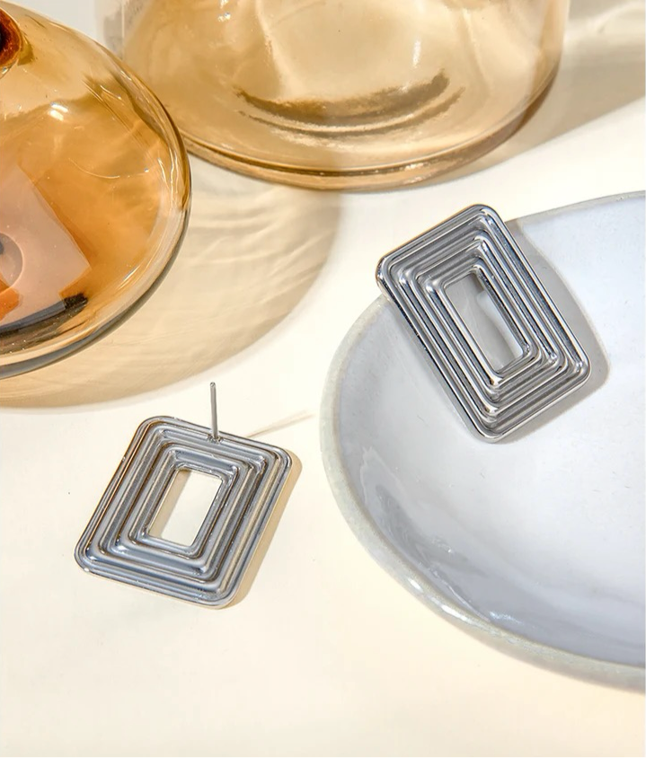 Rectangular Earrings earrings LUNARITY GARAGE