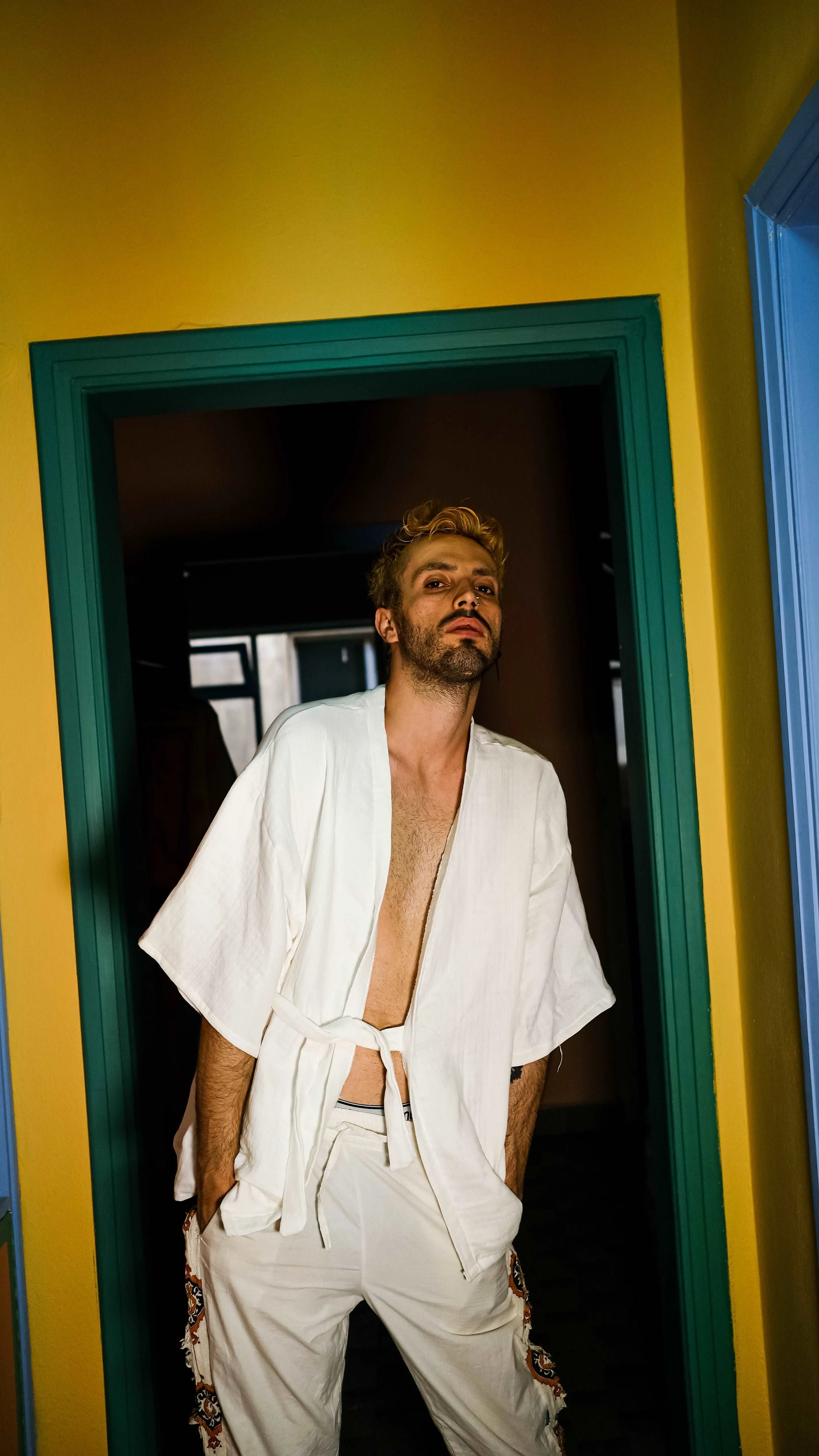 White Muslin Kimono kimono LUNARITY GARAGE