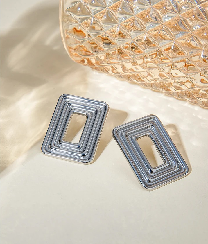 Rectangular Earrings earrings LUNARITY GARAGE