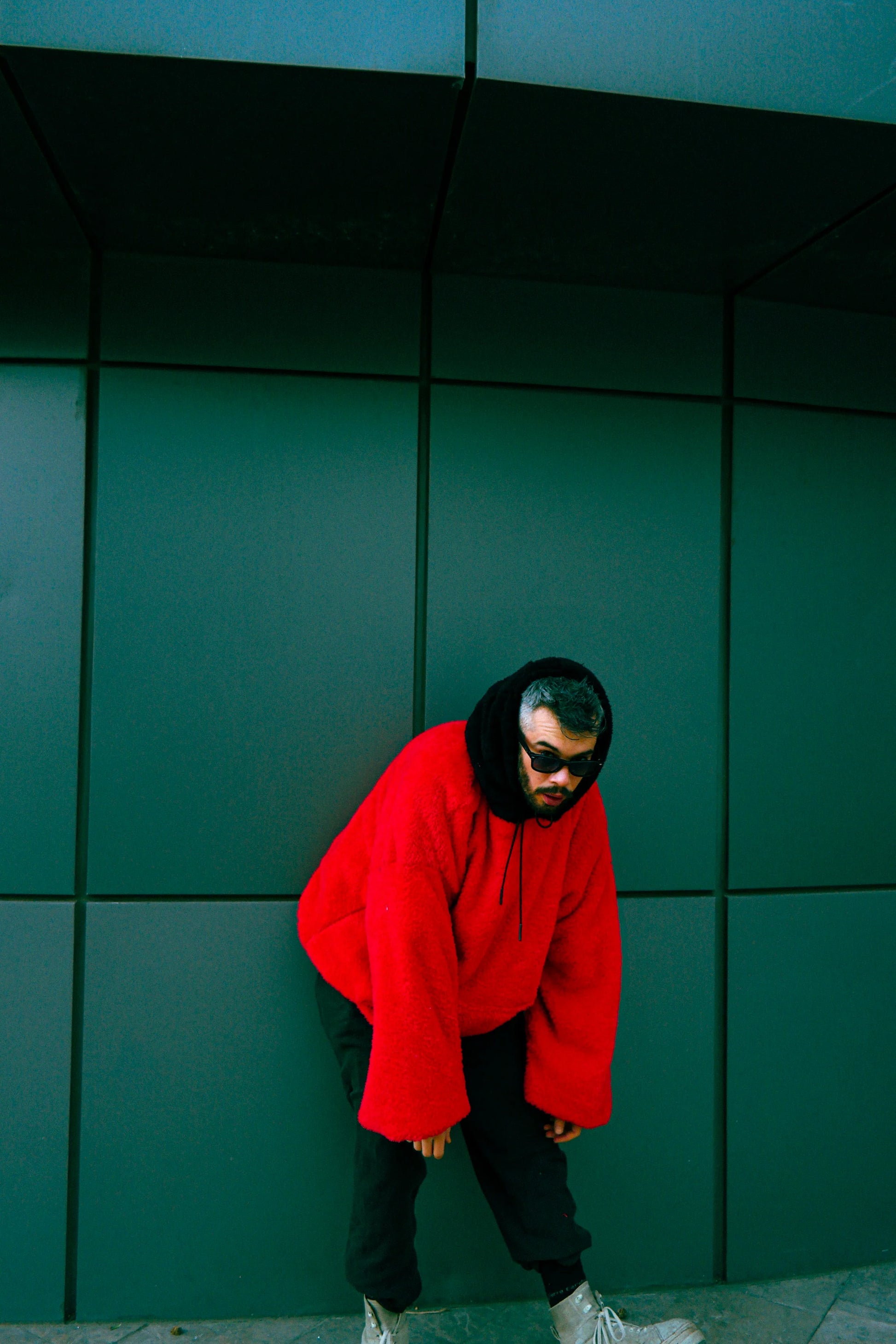 Red & Black Welsoft Plush Hoodie Hoodie LUNARITY GARAGE