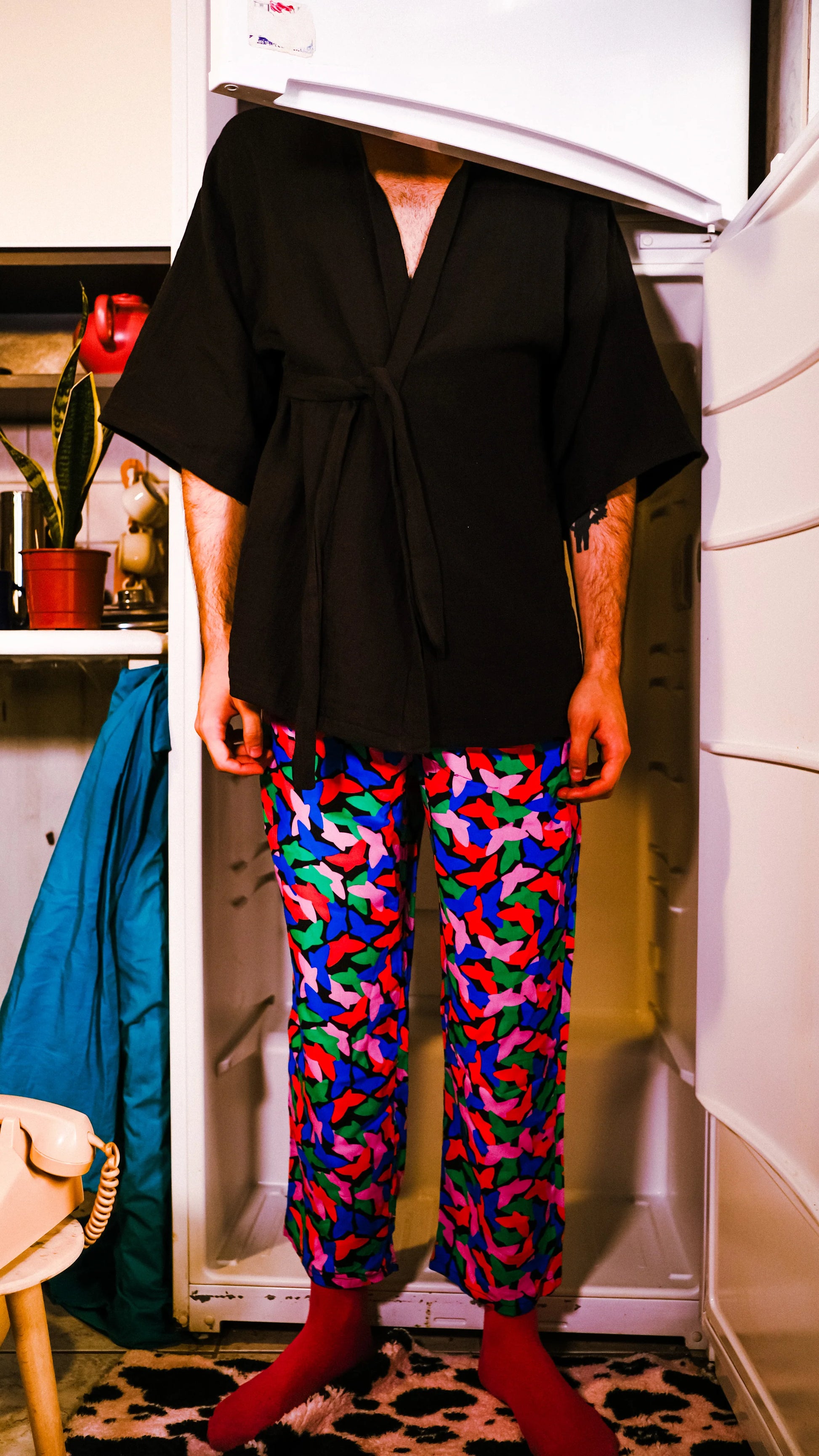Black Muslin Kimono kimono LUNARITY GARAGE X Small