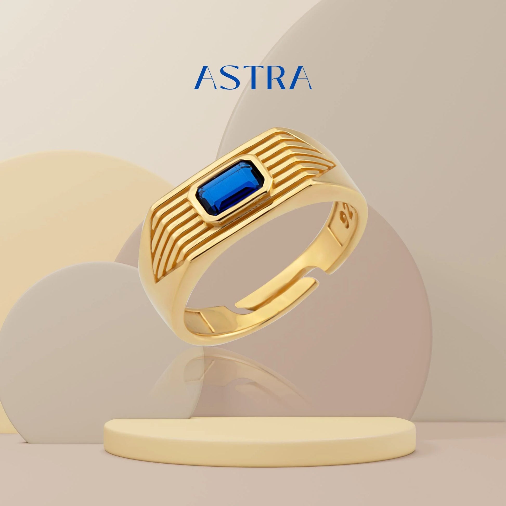 Astra Ring Navy Blue ring LUNARITY GARAGE1