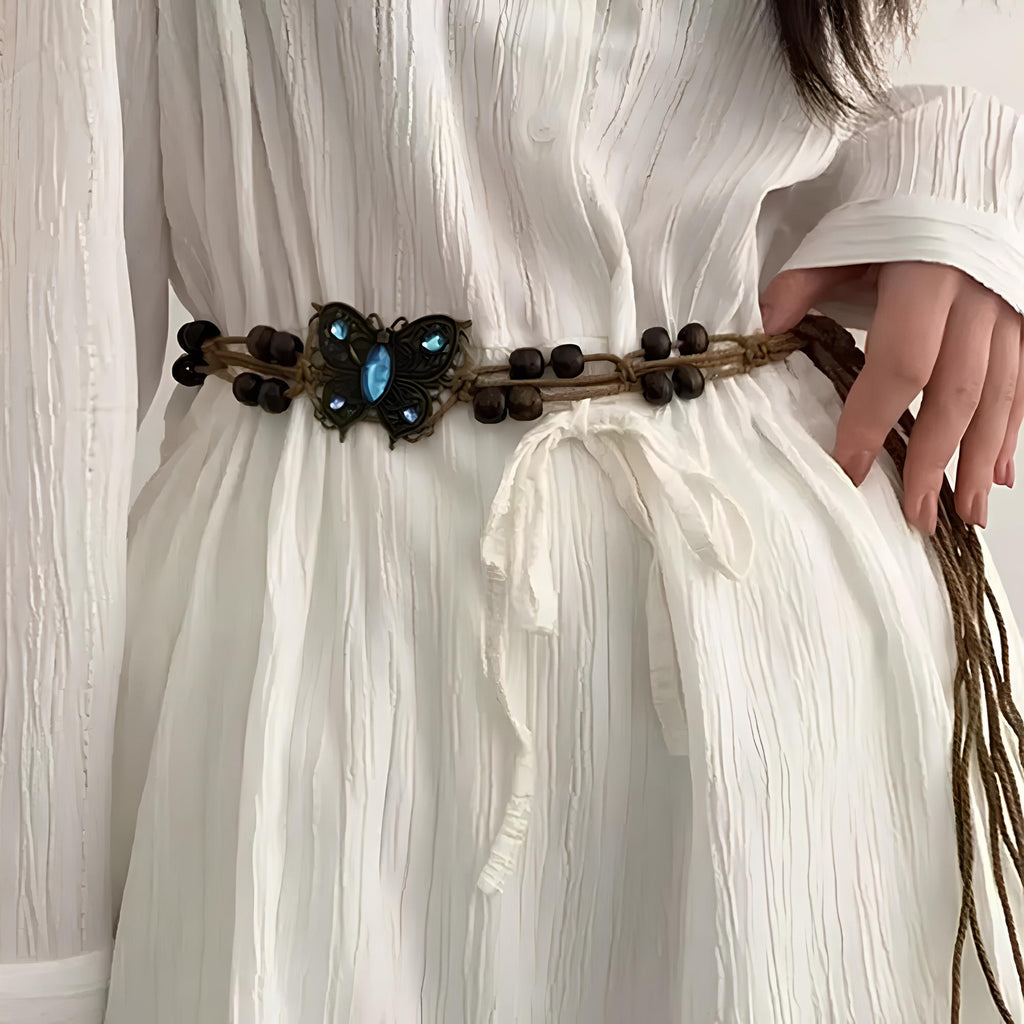 Ethnic Style Belt Women Belt Vintage Bohemian Beads Belt Lunarity Garage   