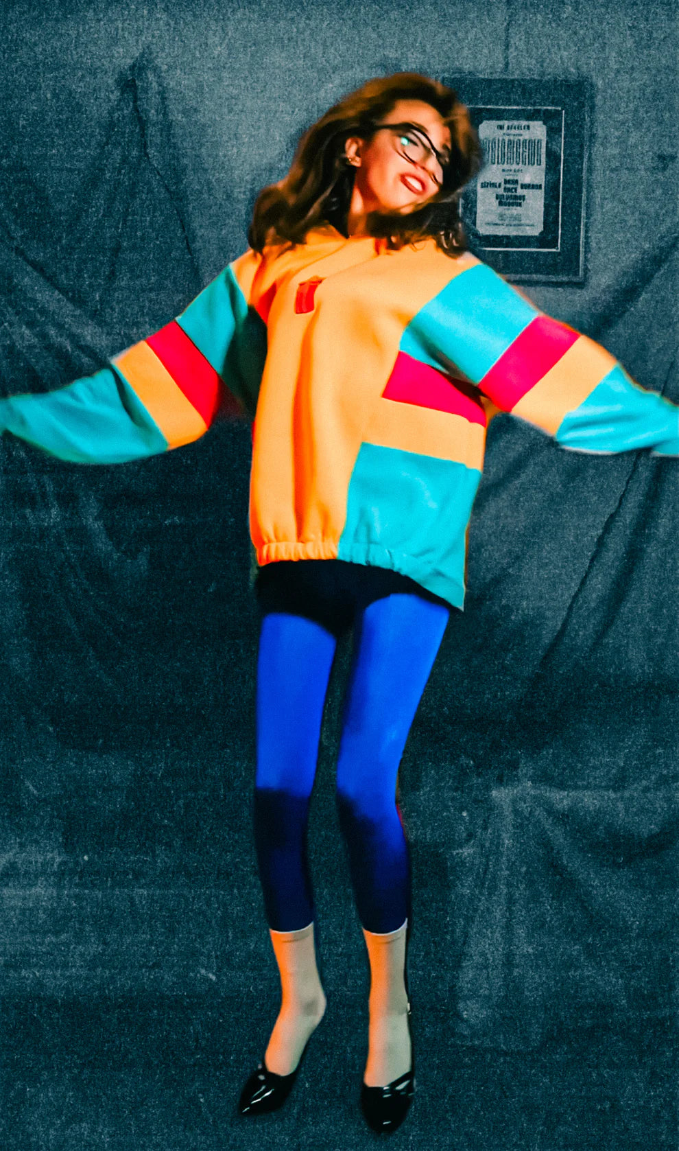 Let's Hug Colorful Oversized Hooded Sweatshirt Hoodie LUNARITY GARAGE XS