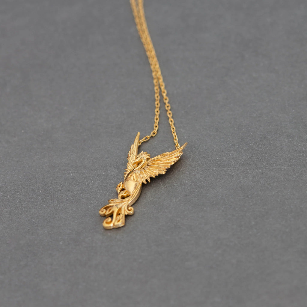 Emerald Phoenix Necklace necklaces LUNARITY GARAGE   