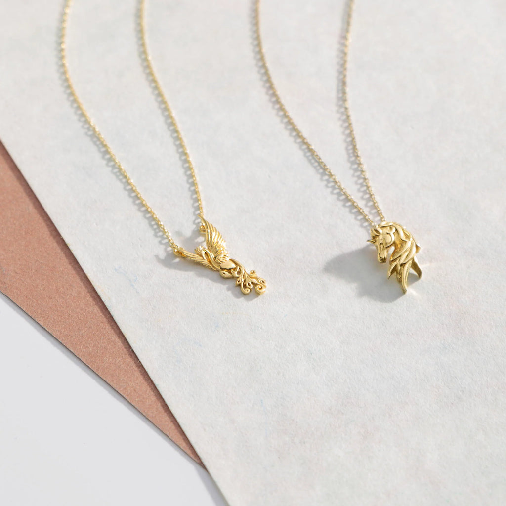Emerald Phoenix Necklace necklaces LUNARITY GARAGE   