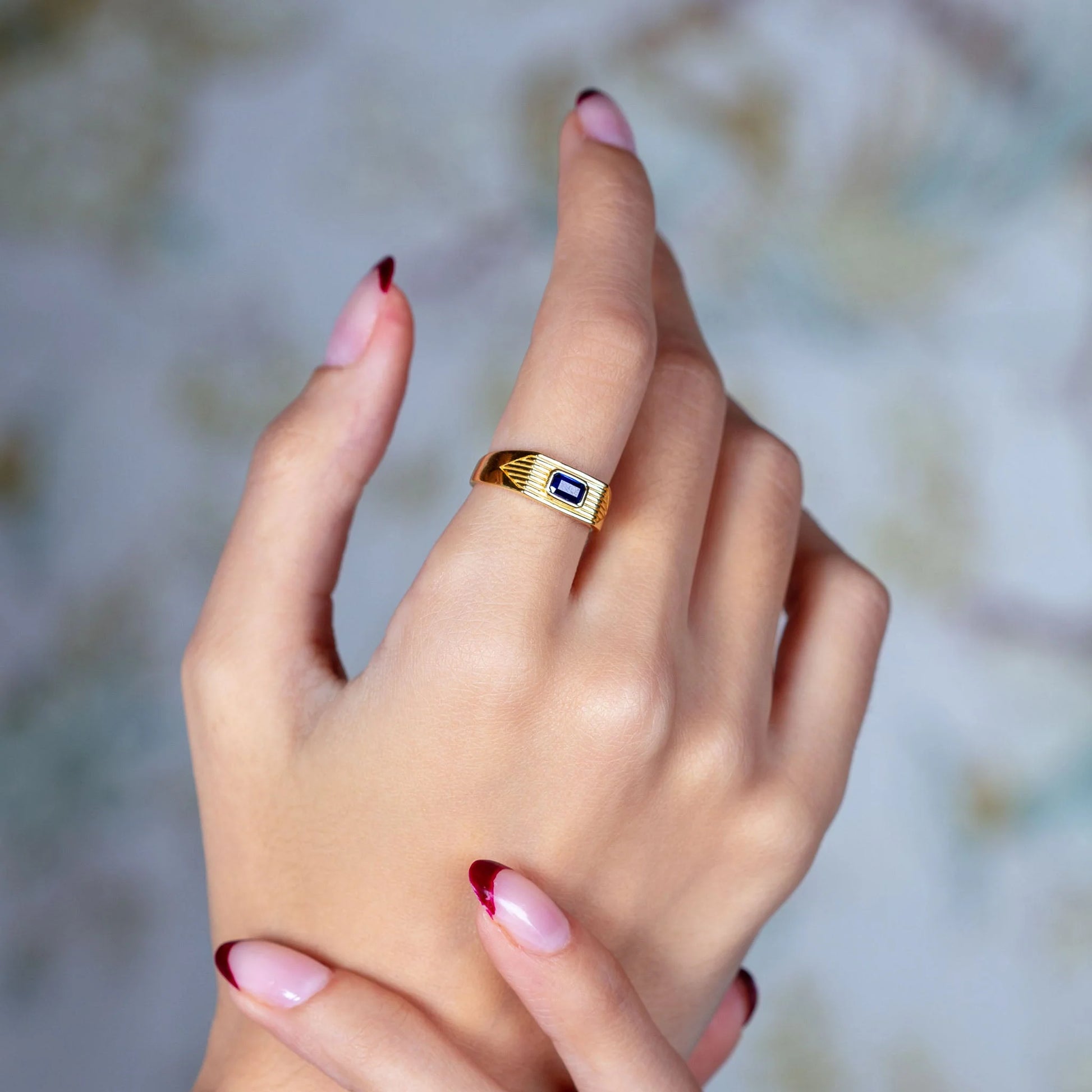 Astra Ring Navy Blue ring LUNARITY GARAGE1