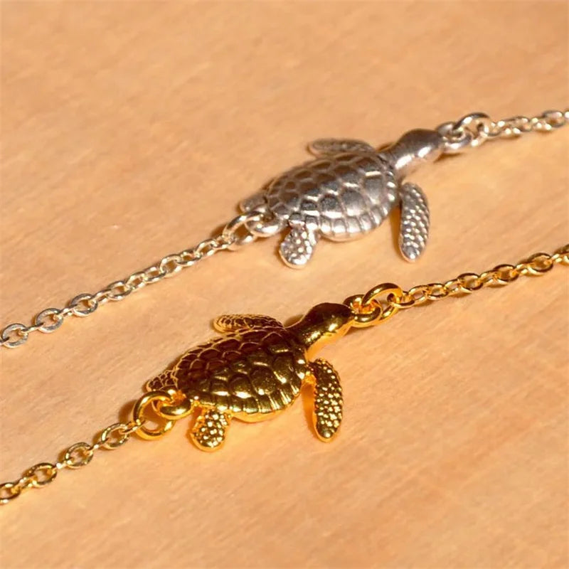 Boho Cute Small Sea Turtle Anklets Anklet Lunarity Garage   