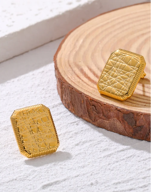 Tarnish-Free Minimalist Geometric Stud Earrings earrings LUNARITY GARAGE