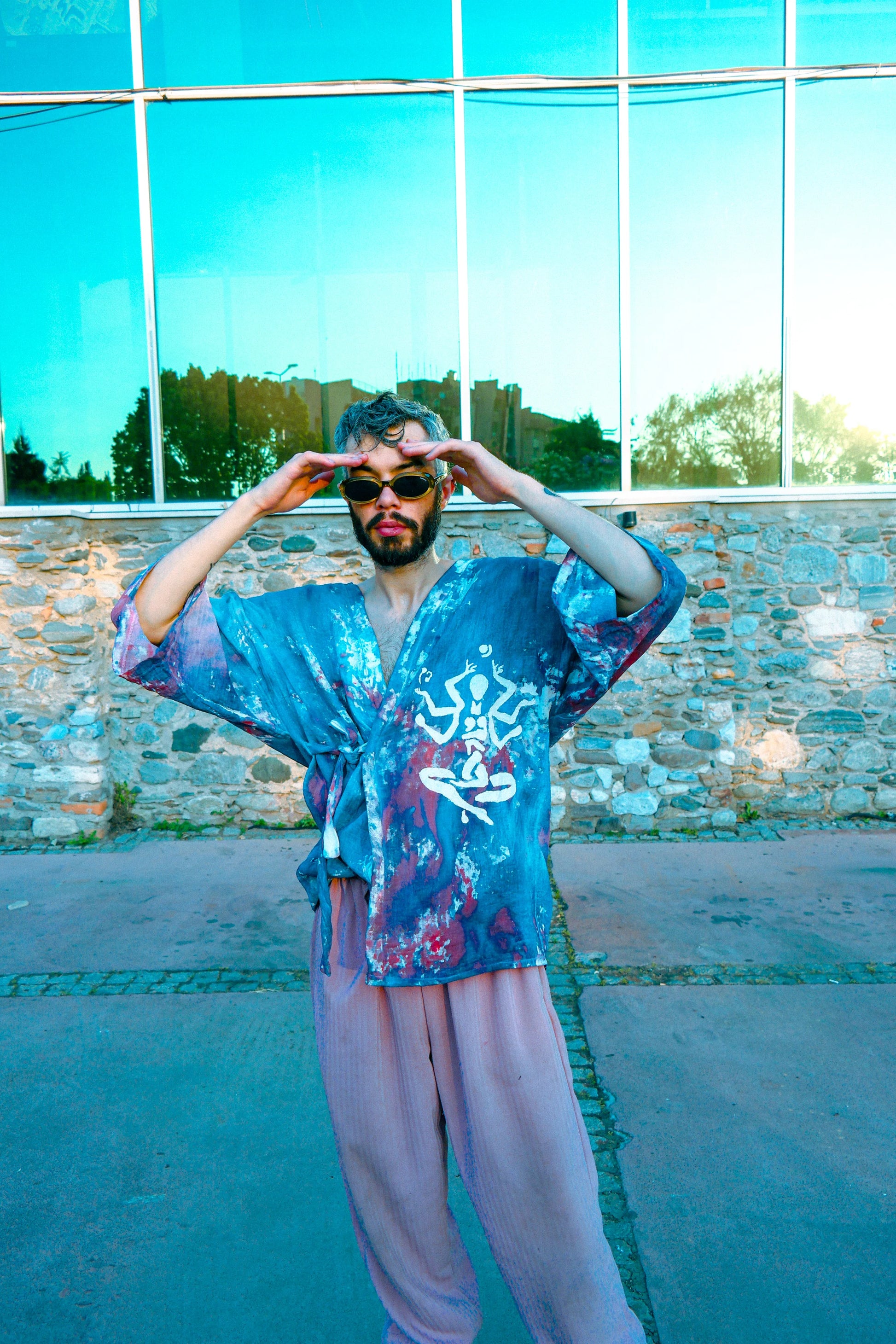 Tie-Dye Muslin Kimono kimono LUNARITY GARAGE