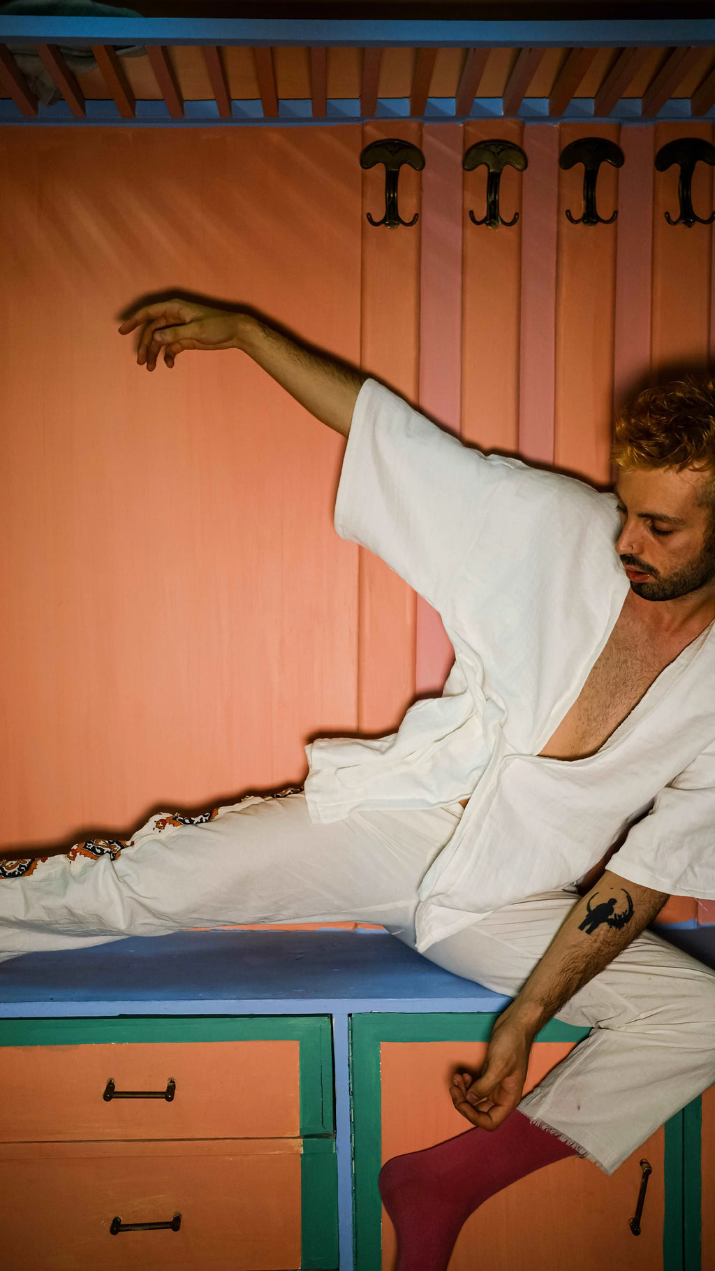 White Muslin Kimono kimono LUNARITY GARAGE   