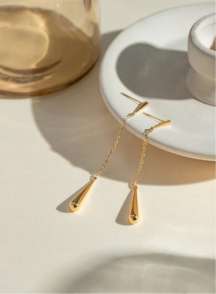 Teardrop Minimalist Earrings earrings LUNARITY GARAGE   