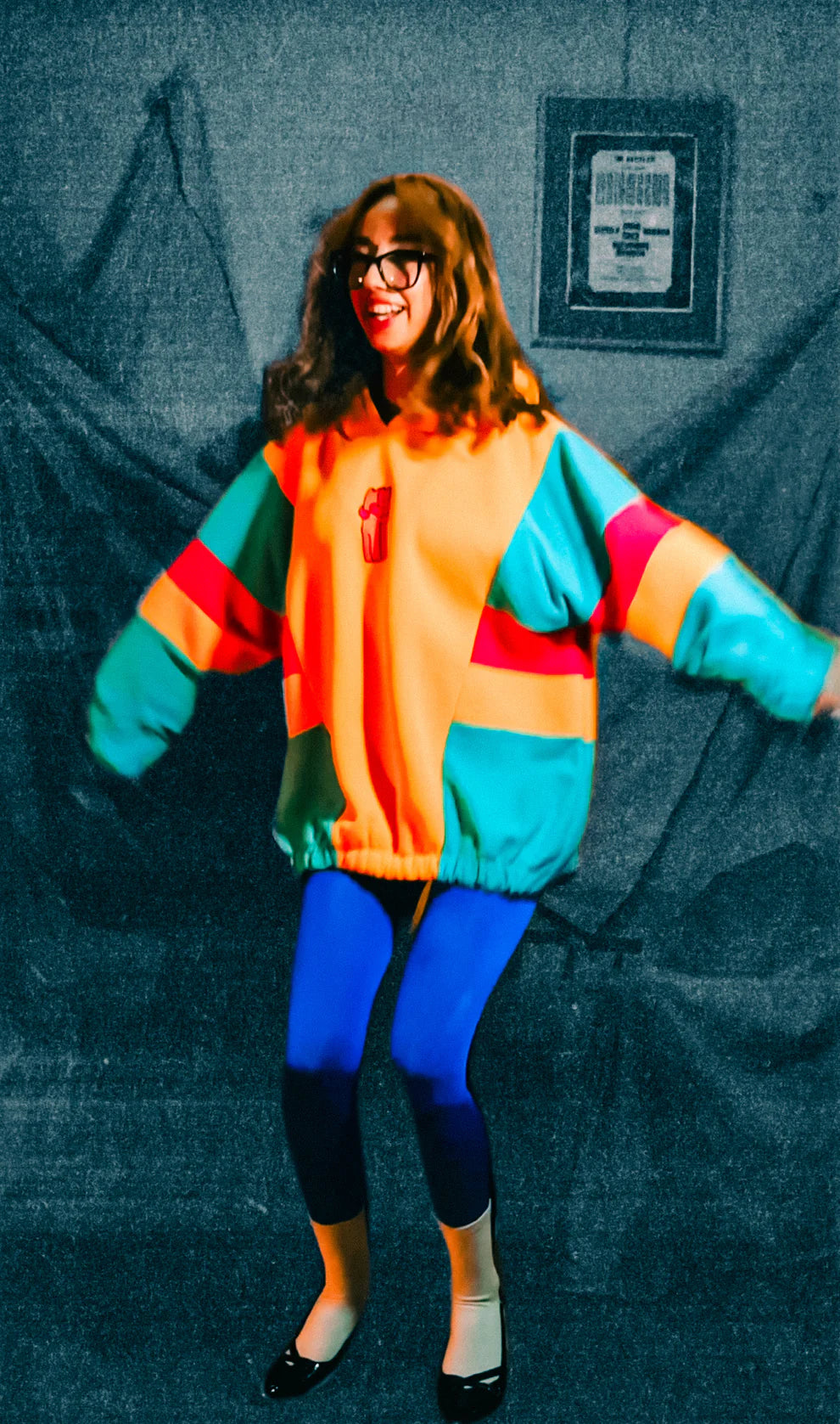 Let's Hug Colorful Oversized Hooded Sweatshirt Hoodie LUNARITY GARAGE