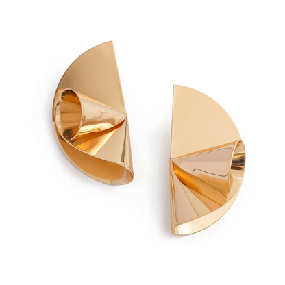 Creative Irregular Fan Shape Stud Earrings earrings LUNARITY GARAGE   