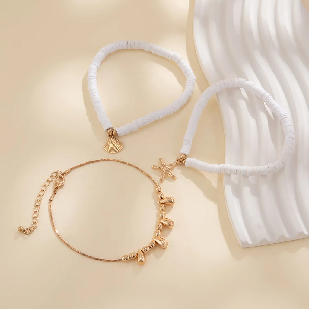 Customized Starfish Water Drop Anklet anklet LUNARITY GARAGE   